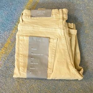 Everlane Way-High jean (Regular) - color “Soy Bean”
